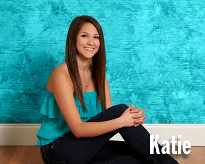 Studio One senior picture of girl on floor